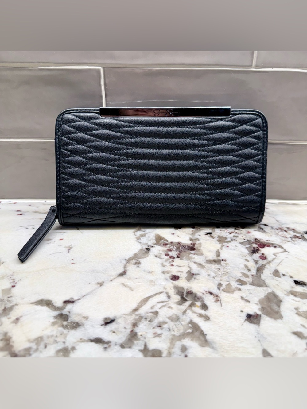 Black Quilted Wallet by Jessica Simpson 🖤